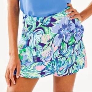 Lilly Pulitzer faye skort in multi party thyme size 10 NWT